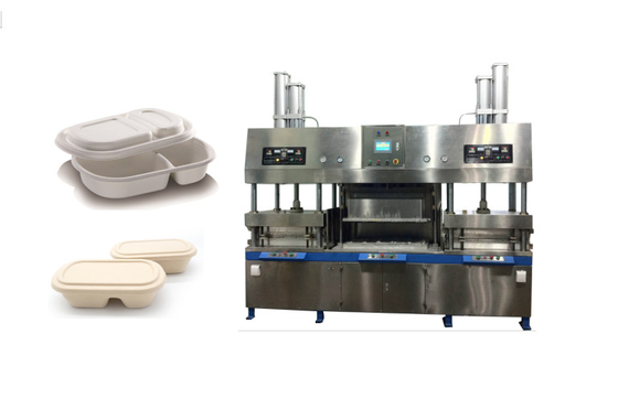 6000kg Pulp Moulding Clamshell Hộp ăn trưa Máy sưởi điện