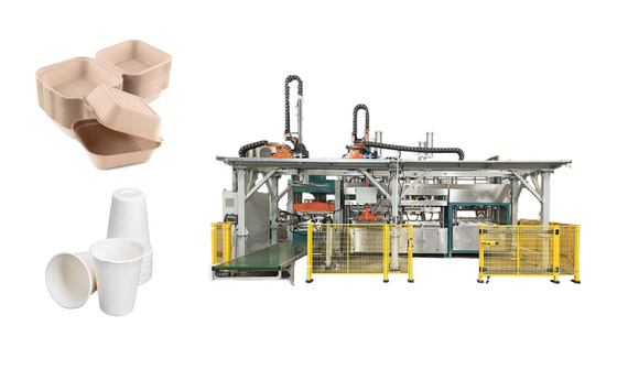 Máy đúc bột giấy Bagasse cho bột giấy nguyên thủy với hệ thống điều khiển PLC
