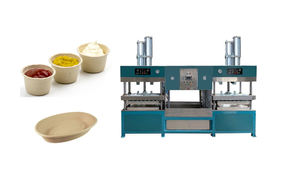 Máy bát đựng thức ăn bằng khay sợi dùng một lần