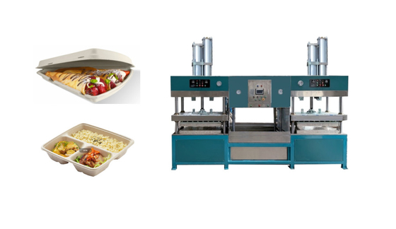 Thay thế PP PE Pulp Fiber Salad Máy làm khay bánh pizza